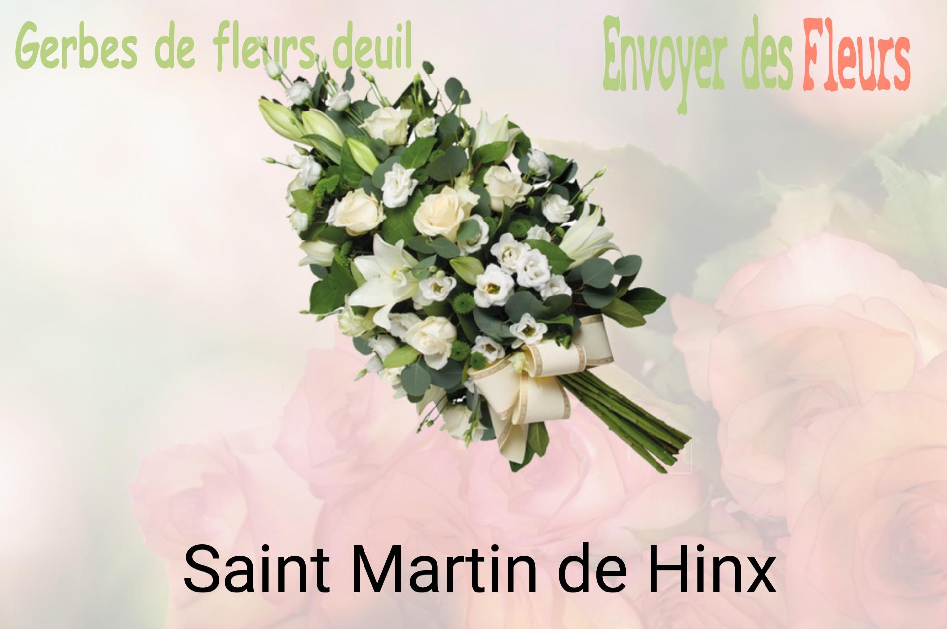 Gerbe de fleurs de deuil livrée à Saint-Martin-de-Hinx